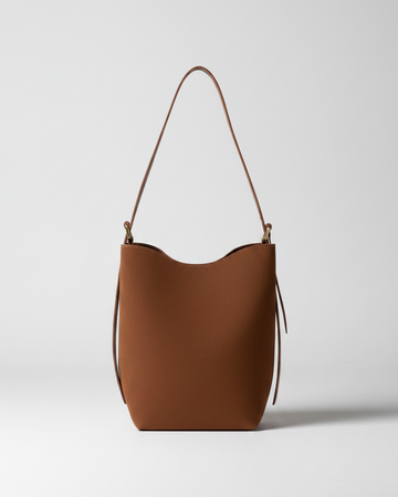 Serena Suede & Leather Bucket Shoulder Bag by Clemés