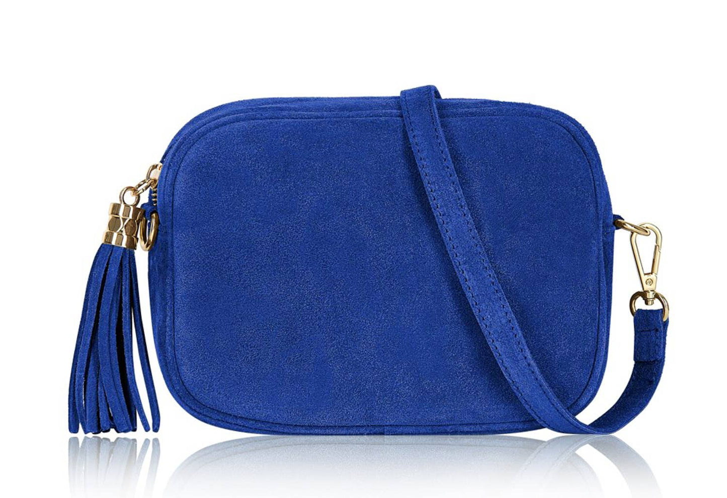 Éloise Real Suede Tassel Camera Bag by Clemés