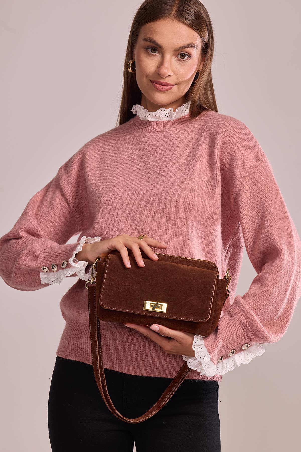Iliane Suede Bag