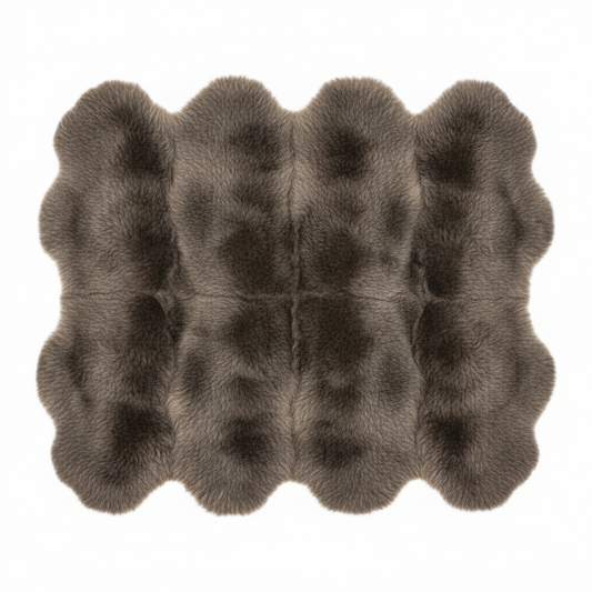 Natural Premium New Zealand Sheepskin Rug & Throw, Octo, L200 x W180 cm (3 Colours)