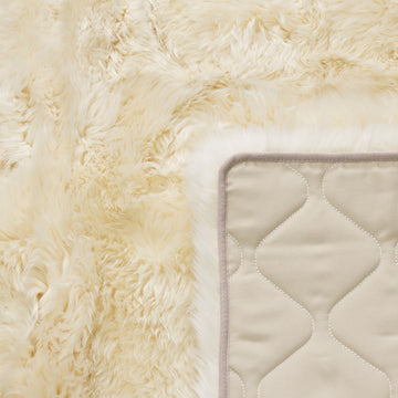 Natural Premium Sheepskin Rectangular Rug, X-Large, W120 x L180 cm, Champagne