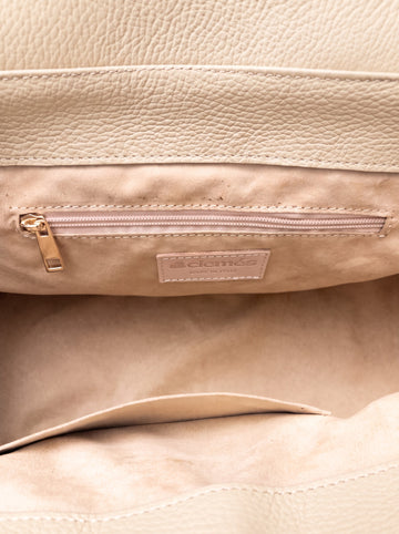 Letizia Oyster Calfskin Bag by Clemés – interior view