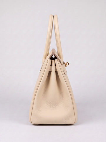 Letizia Oyster Calfskin Bag by Clemés – side view