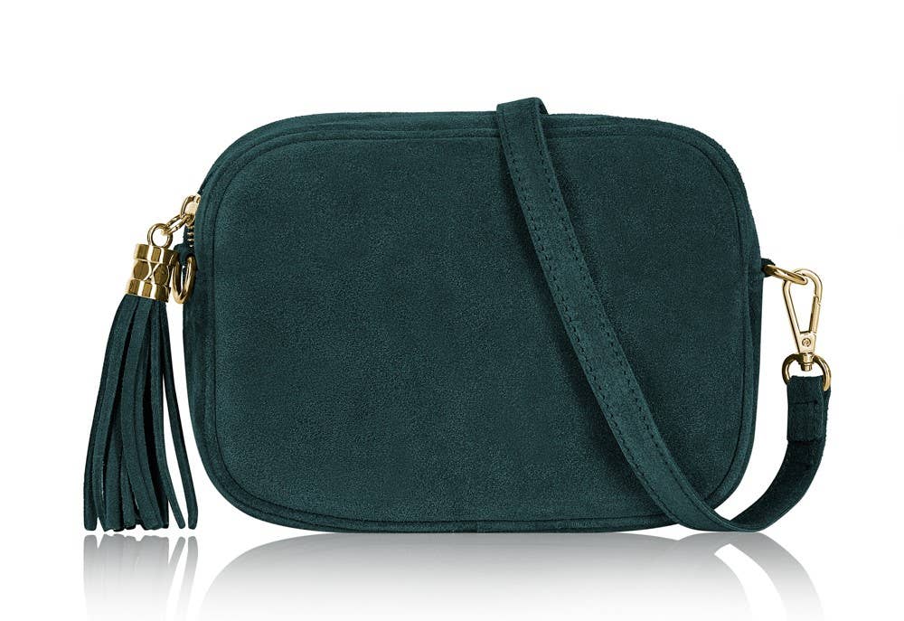 Éloise Real Suede Tassel Camera Bag by Clemés