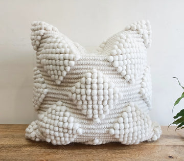 Diamond Natural Wool Cushion 50 x 50 cm