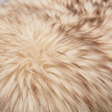 Close-up of the soft Eclipse coloured New Zealand sheepskin wool