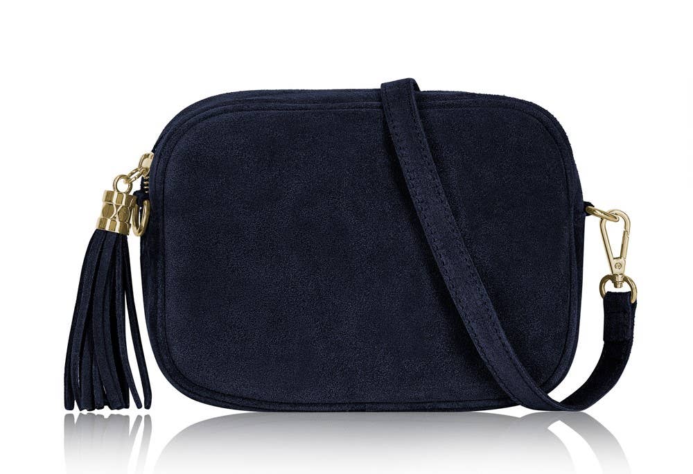 Éloise Real Suede Tassel Camera Bag by Clemés