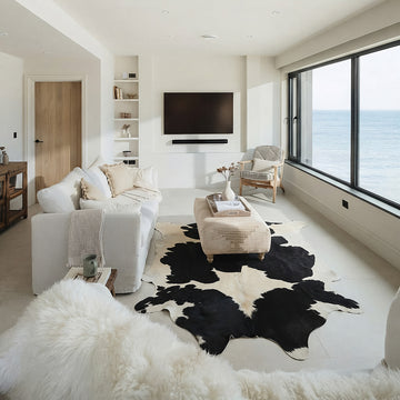 Natural Brazilian Cowhide 221 x 259 cm
