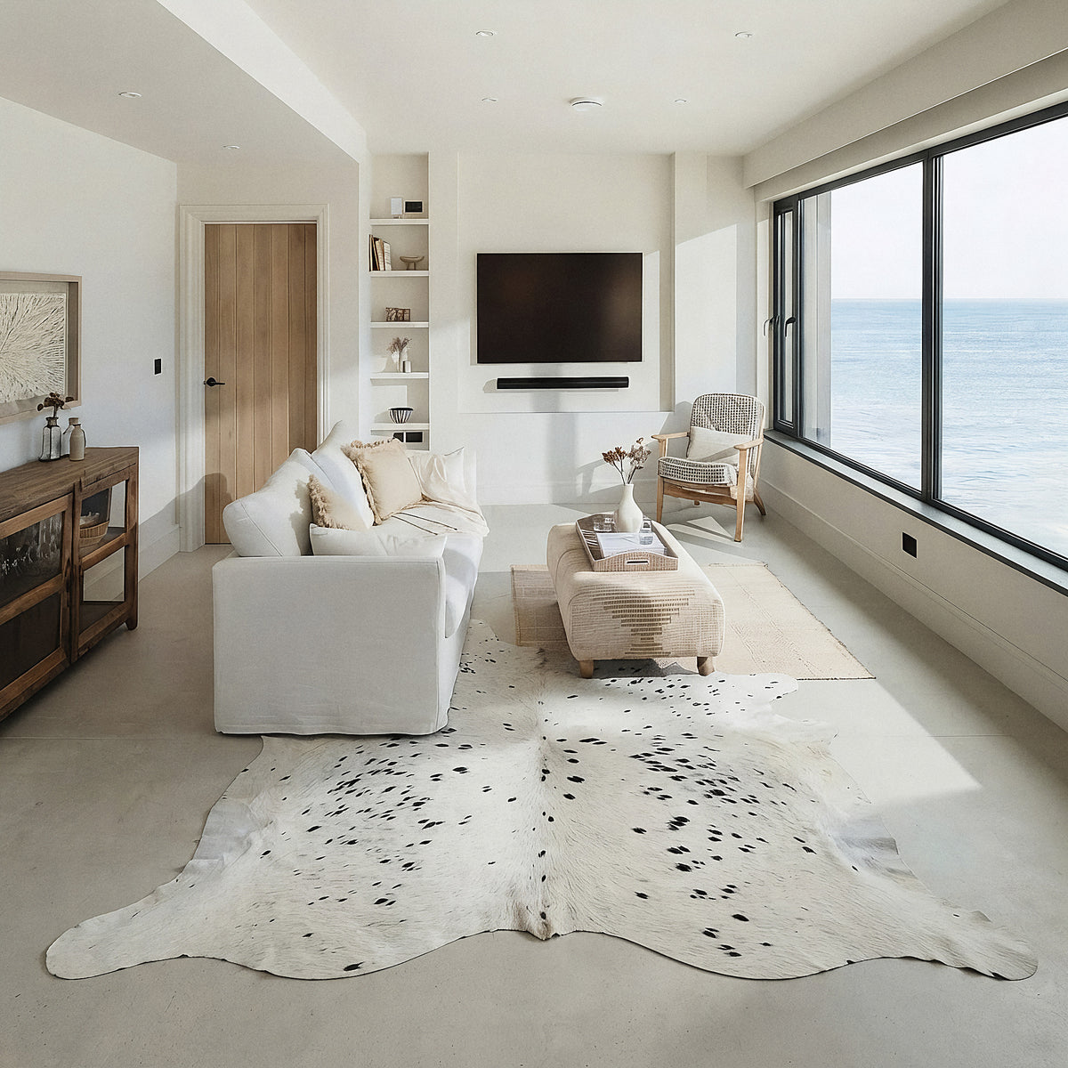 Natural Brazilian Cowhide 201 x 236 cm