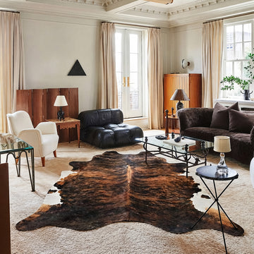 Natural Brazilian Cowhide 221 x 251 cm