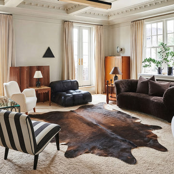 Natural Brazilian Cowhide 208 x 231 cm