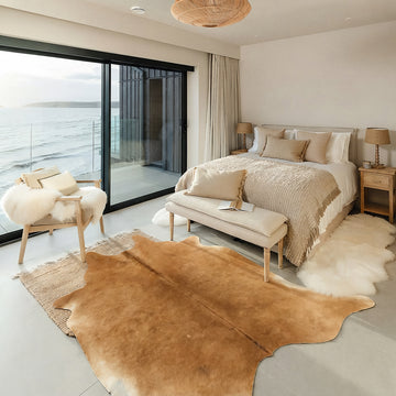 Natural Brazilian Cowhide 203 x 213 cm