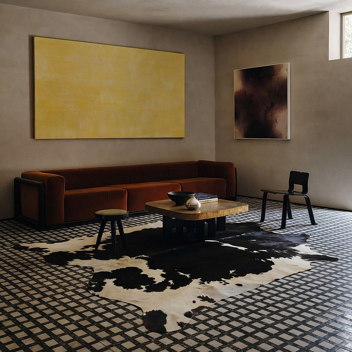 Natural Brazilian Cowhide 203 x 224 cm