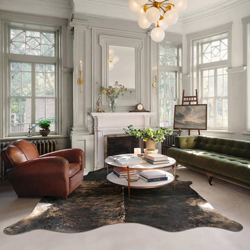 Natural Brazilian Cowhide 226 x 254 cm