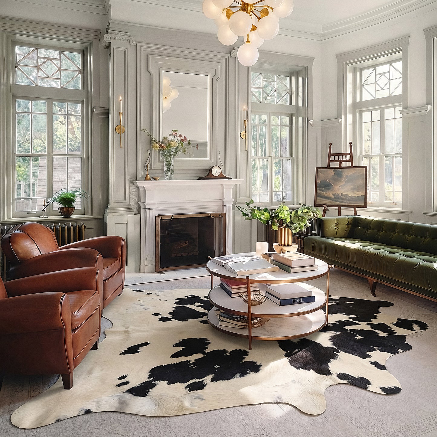 Natural Brazilian Cowhide 196 x 249 cm