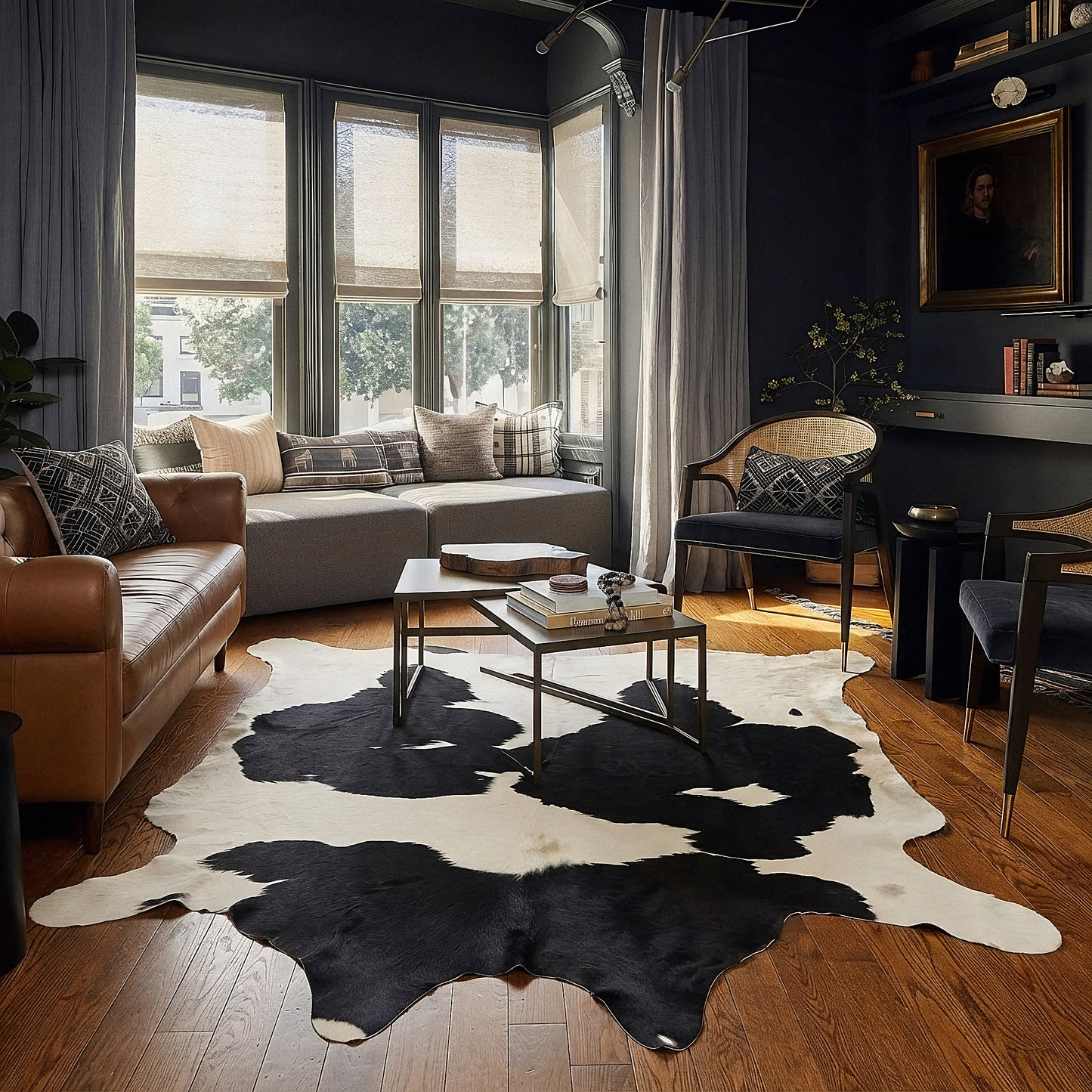 Natural Brazilian Cowhide 218 x 251 cm