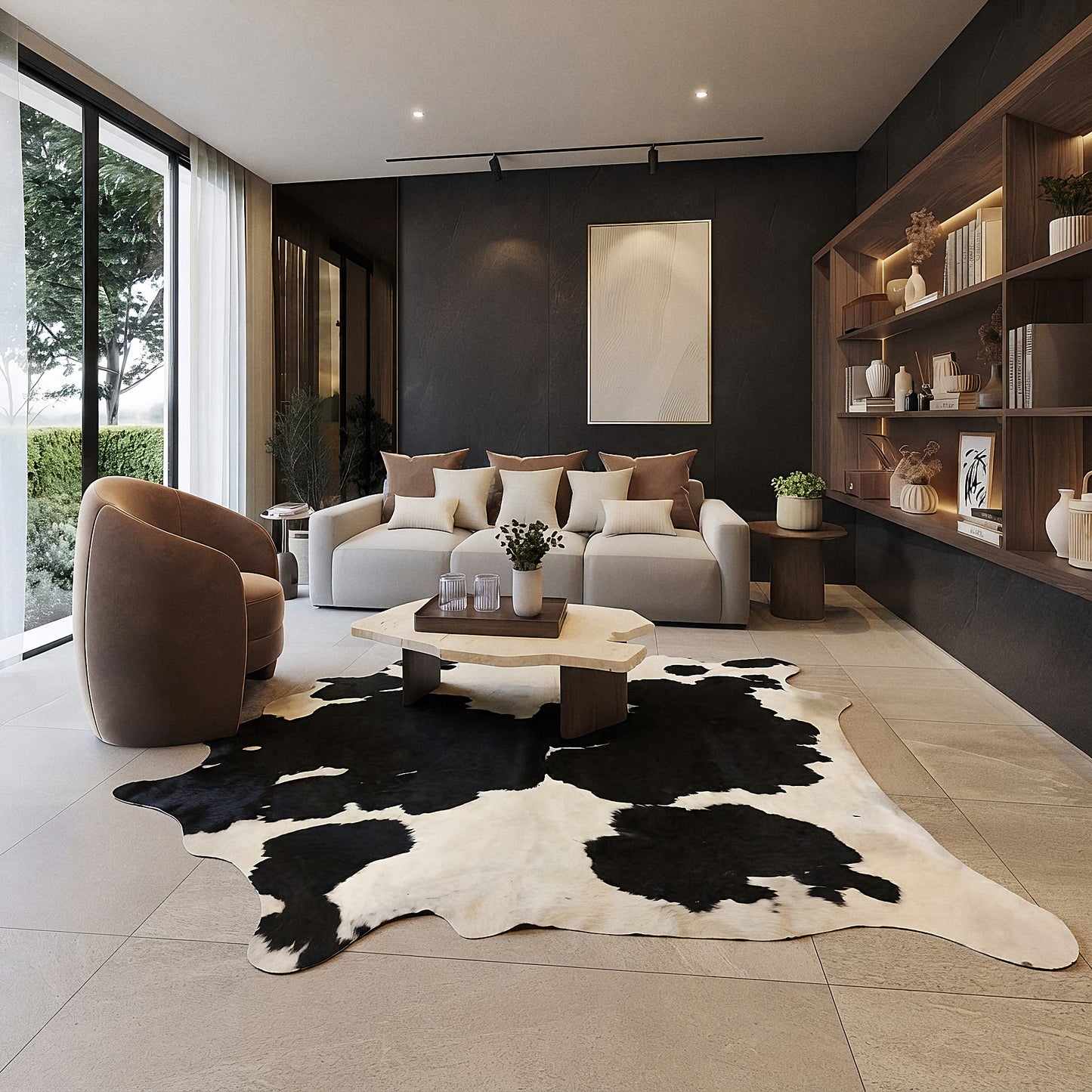 Natural Brazilian Cowhide 221 x 259 cm
