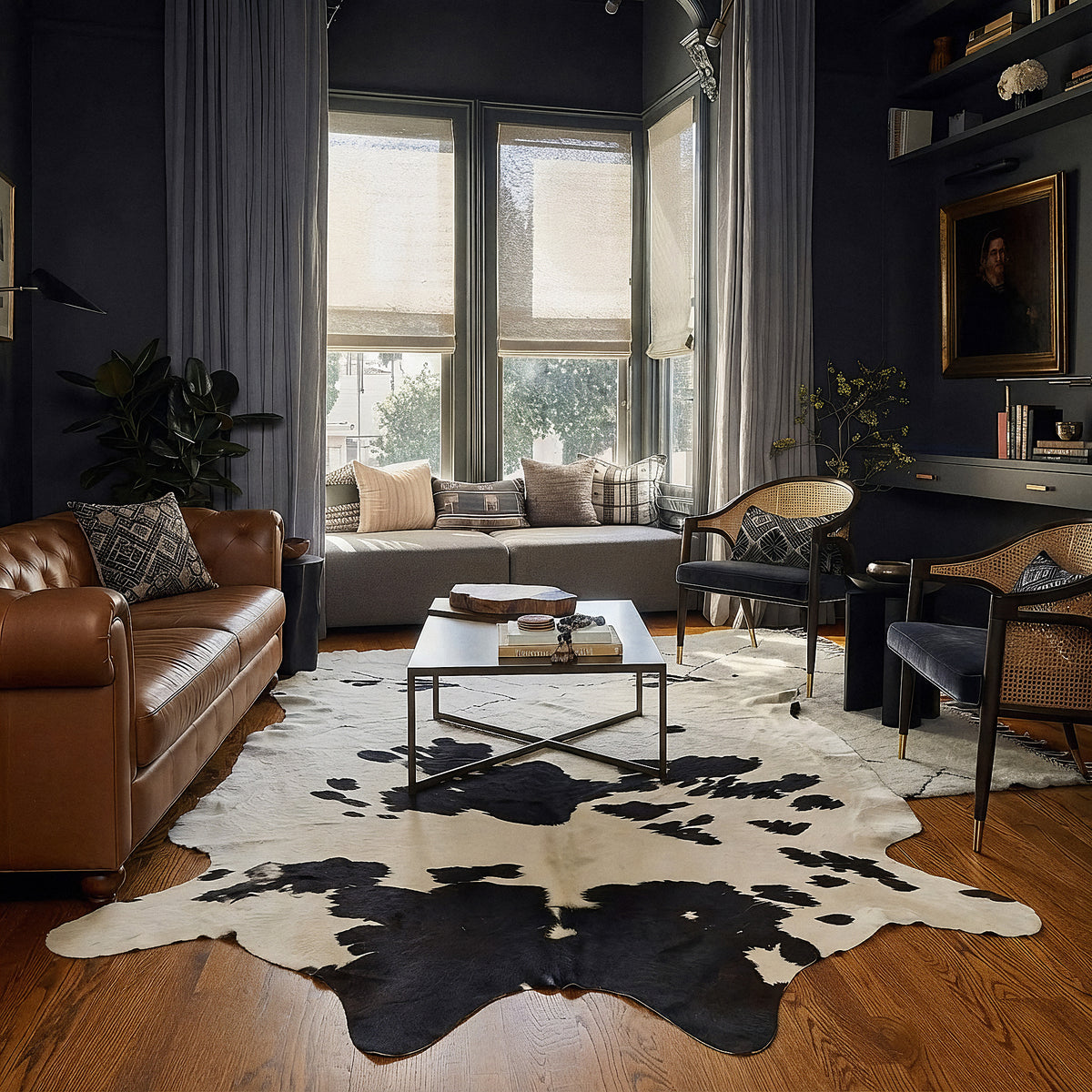 Natural Brazilian Cowhide 198 x 206 cm