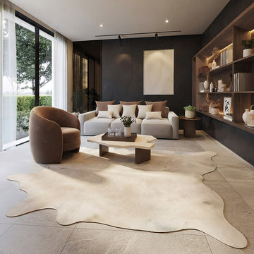 Natural Brazilian Cowhide 193 x 224 cm