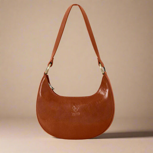 Mezzaluna Genuine Leather Shoulder Bag by Clemés
