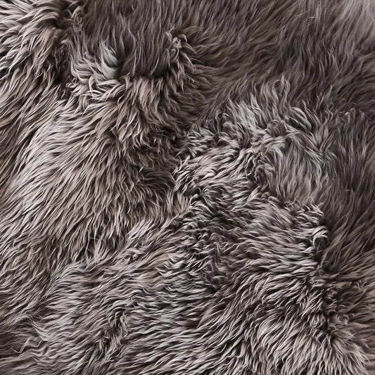 Octo New Zealand Sheepskin Rug & Throw, 8-Pelt, XX-Large, L200 x W180 cm, Vole