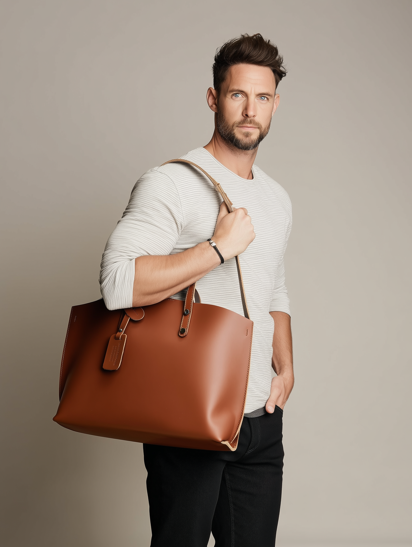 Maxime Leather Bag with Shoulder Strap by Clemés (9 Colours)