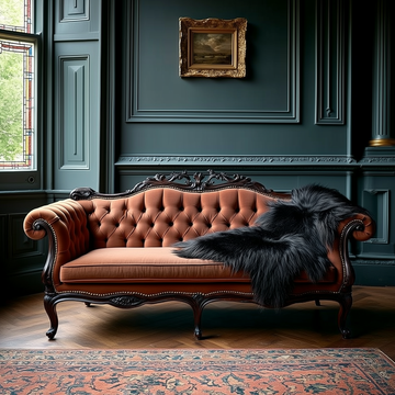 Premium Natural Icelandic Long Wool Sheepskin Rug, X-Large (Black)