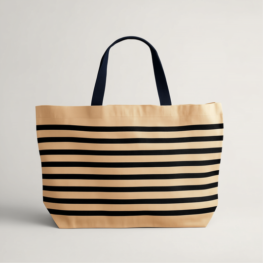 Solène Large Striped Jute Carry Beach Bag by Clemés (2 Colours)