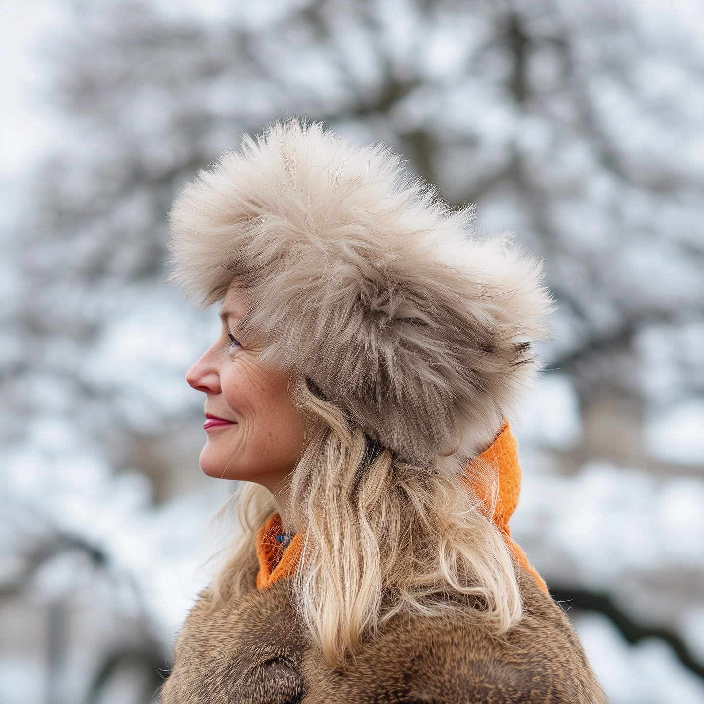 Natural Long Wool Sheepskin Headband