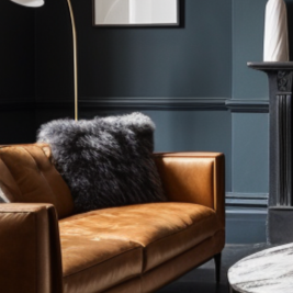 Natural Premium New Zealand Sheepskin Cushion 40 x 40 cm (Dover Grey)