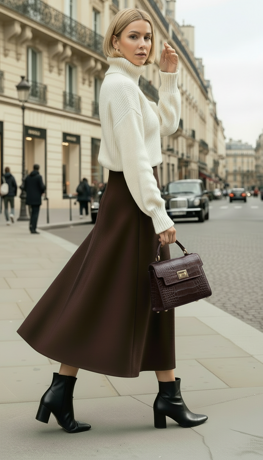 Margot Croc Embossed Leather Crossbody by Clemés