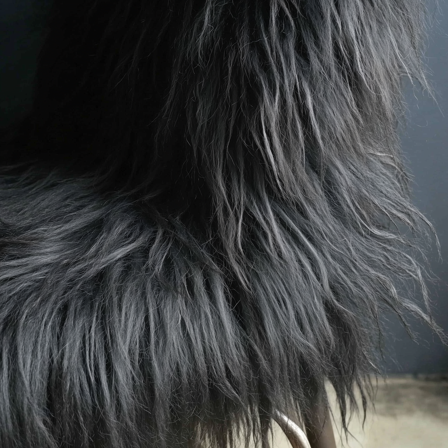 Natural Icelandic Long Wool Sheepskin Rug, X-Large