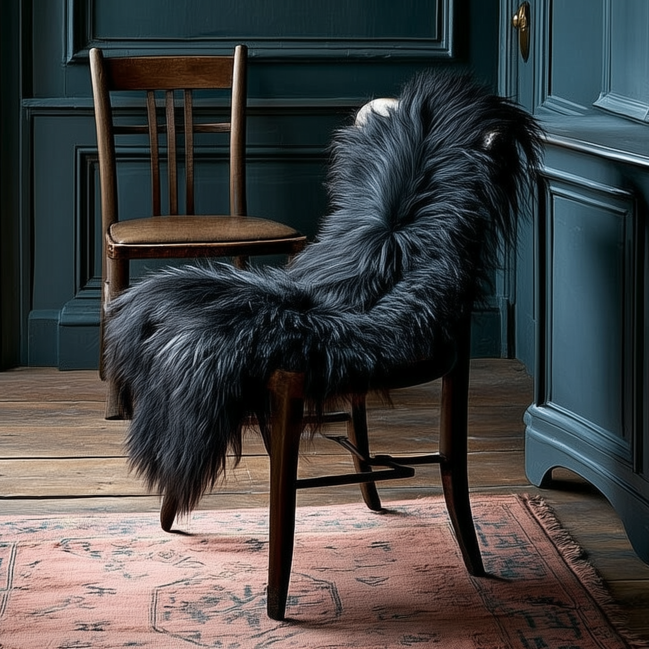 Natural Icelandic Long Wool Sheepskin Rug, X-Large