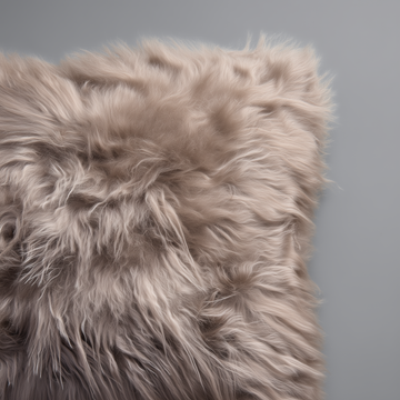 Natural Premium New Zealand Sheepskin Cushion 35 x 35 cm (Taupe)