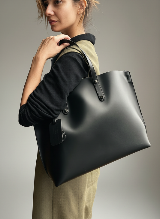 Maxime Leather Bag with Shoulder Strap by Clemés (9 Colours)