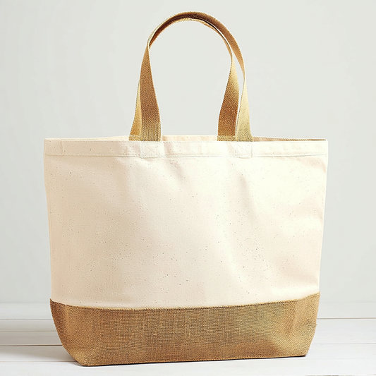 Livia Nautical Weekend Tote Bag in Natural Canvas by Clemés (2 Sizes)