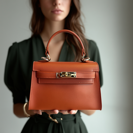 The Mini Kelly-Inspired Epsom Leather Handbag by Clemés