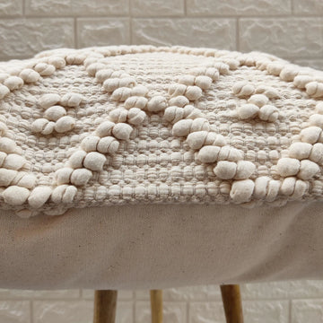 Atlas Diamond Natural Wool Cushion 50 x 50 cm