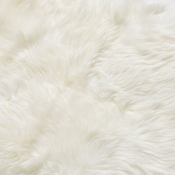 Octo New Zealand Sheepskin Rug & Throw, 8-Pelt, XX-Large, L200 x W180 cm, Ivory