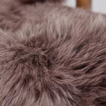 Single X-Large Premium Sheepskin Rug & Throw, (W65 x L100 cm), Taupe