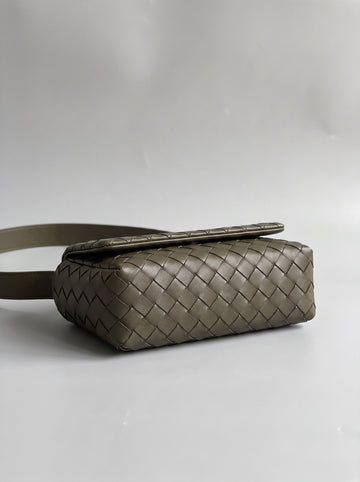 Elettra Woven Leather Crossbody Bag by Clemés