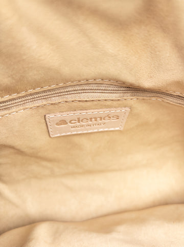 Ginevra Bamboo-Handle Leather Bag by Clemés