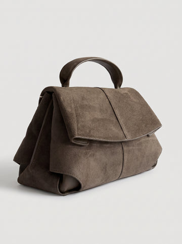 Fiorella Suede Baguette Bag by Clemés