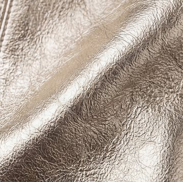 Silvia Metallic Suede Slouch Bag by Clemés, Champagne