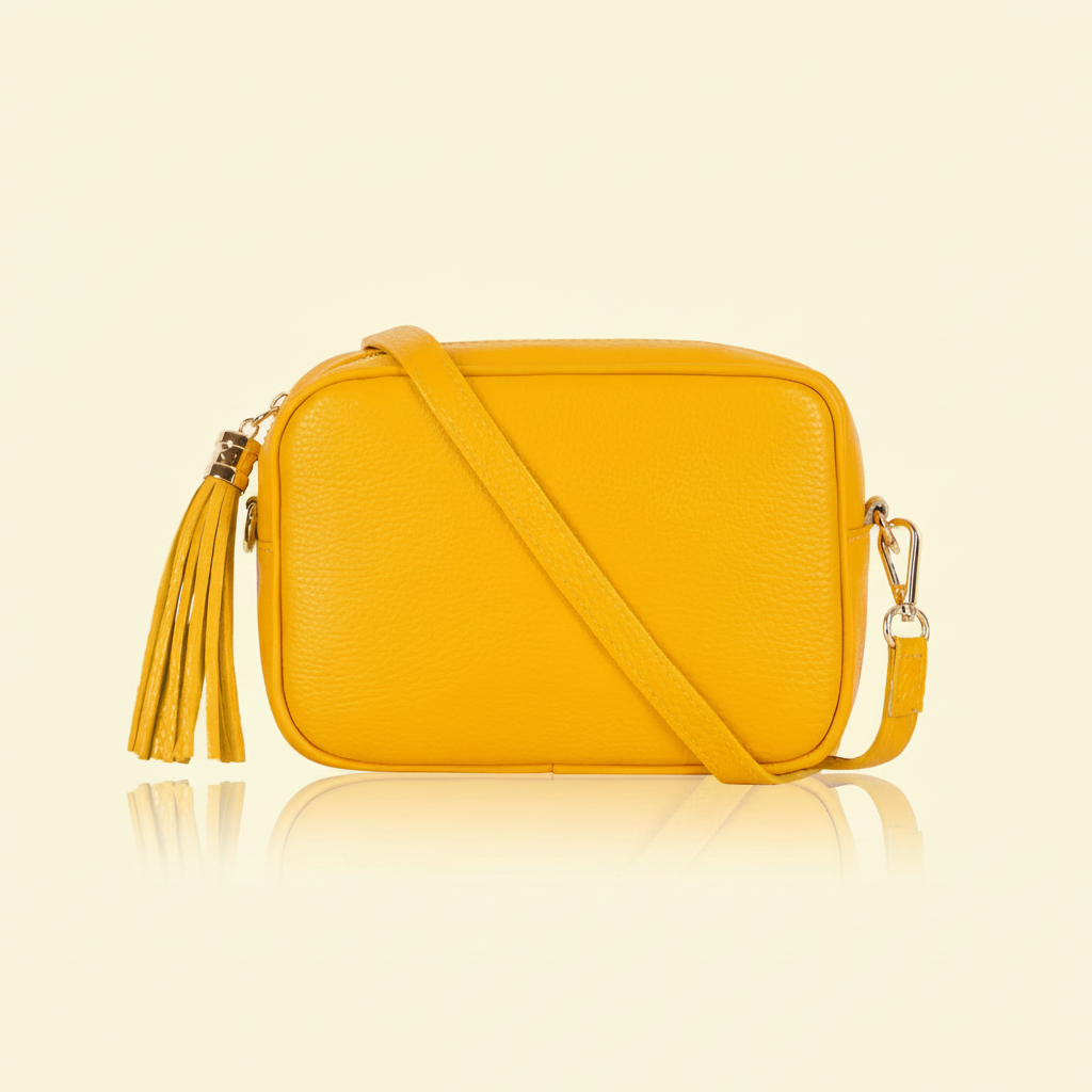 Éloise Genuine Leather Tassel Camera Bag by Clemés