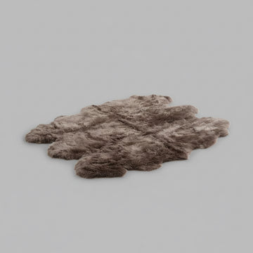 Sexto New Zealand Sheepskin Rug & Throw, 6-Pelt, X-Large, L180 x W150 cm, Taupe