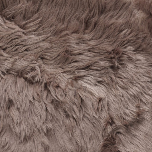 Octo New Zealand Sheepskin Rug & Throw, 8-Pelt, XX-Large, L200 x W180 cm, Taupe
