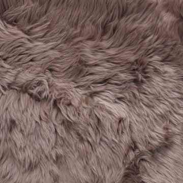 Sexto New Zealand Sheepskin Rug & Throw, 6-Pelt, X-Large, L180 x W150 cm, Taupe