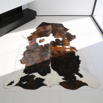 HN-23244 cowhide rug in modern clean interior