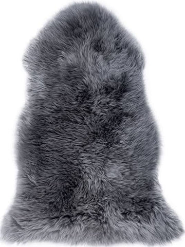 Single X-Large Premium Sheepskin Rug & Throw (W65 x L100 cm), Grey